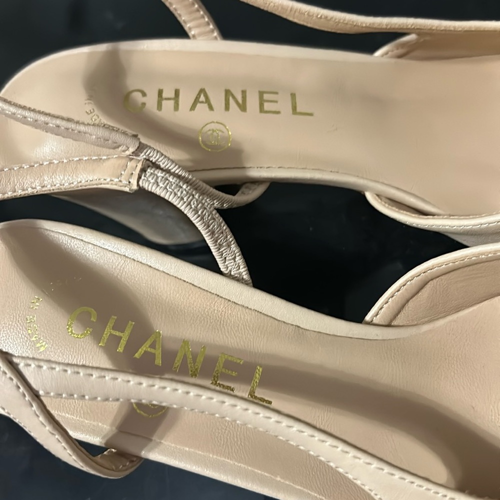 Chanel sling back shoes